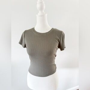 Olive Green Fitted Tee